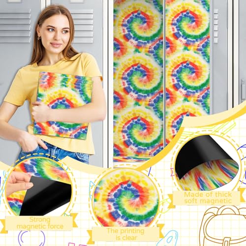 Denylo pro 6 Pcs Locker Magnetic Wallpaper Locker Graffiti Wall Magnetic Sticker for Back to School Locker Accessories Classroom Office Supplies