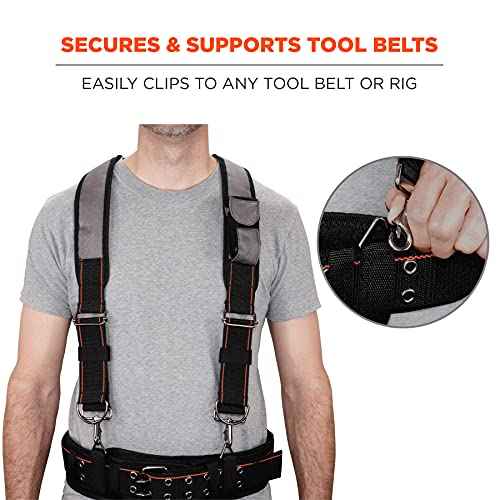 Ergodyne Arsenal 5560 Tool Belt Suspenders, Padded Shoulders, Adjustable , 36"-48"