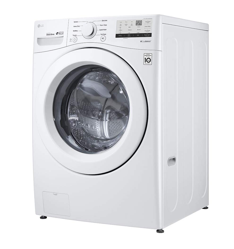 LG WM3400CW 4.5 cu ft Front-Load Washer – High-Efficiency, LoDecibel™ Quiet Operation, 6Motion™ Technology, White