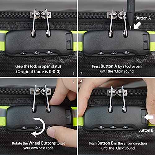 Fireproof Document Bag (16 x 11 x 5 inch) with Lock & Reflective Strip, Fireproof Document Lock Box with Shoulder Strap, Multi-Layer Important Document Safe Storage, Fire Safe File Organizer