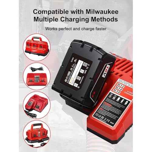 5.0AH Battery 18V Compatible with Milwaukee M18 48-11-1850, 2 Pack Compatible with All Power 18V Mil Waukee Power+ Tools Lithium Ion Battery 48-11-1852