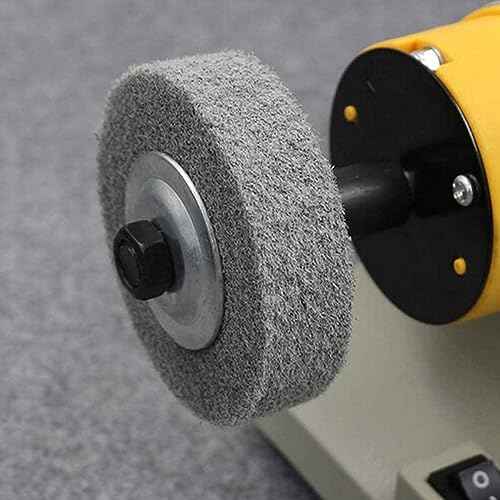 ?????? ???? 5 Pcs 3'' Fiber Buffing Wheel - 3/8'' Arbor Hole Replacement Fiber Buffing Polishing Wheels for Bench Buffer/Bench Grinder