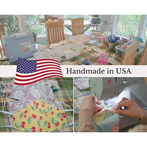 HOPE LOVE SHINE Fabric Reusable Face Masks Adjustable Cotton Handmade