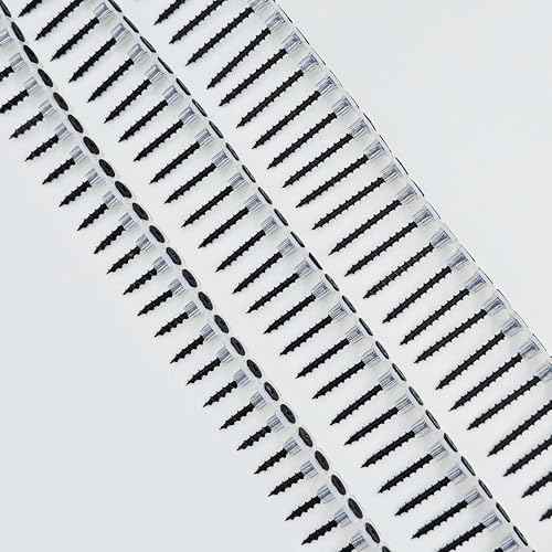 Plastic Chain Belt Drywall Screws 1000pcs #6 * 1-1/4 Drywall to Wood Collated Screw