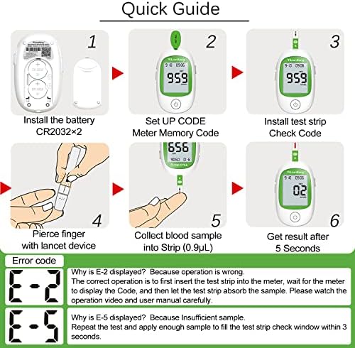 60 Blood Ketone Test Strips & 60 Lancets. Ideal for The Keto Diet and Ketosis Monitoring. (Model SM311 Suitable for YiLianKang PM900B Ketone Meter)