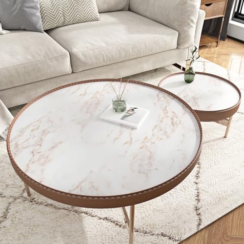 Gold Marble Contact Paper Peel and Stick Countertops for Kitchen Countertop Waterproof Removable Matte White Marble Wallpaper for Bathroom Counter Table Furniture 15.7'' x 78.7''