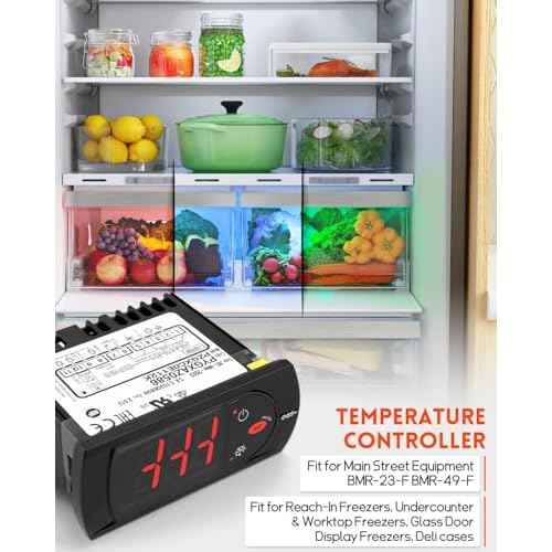 Digital Temperature Control Thermostat for PZGXC0E112K with Temperature Sensor Probes 115£¬Fit for Carel/ Main Street Equipment BMR-23-F BMR-49-F