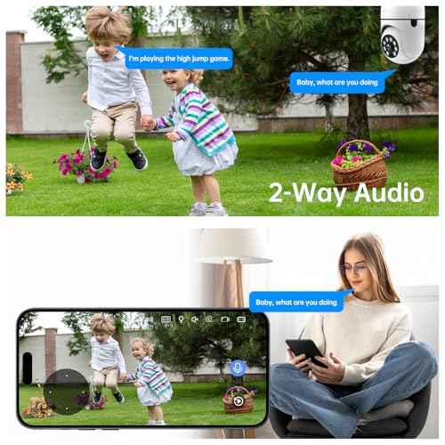 Light Bulb Security Cameras,5MP & 360¡Æ PTZ Light Bulb Camera Outdoor, 5G&2.4G Light Bulbs Camera,AI Motion Detection,Color Night Vision,2-Way Talk,Cloud/TF Storage,Compatible with Alexa