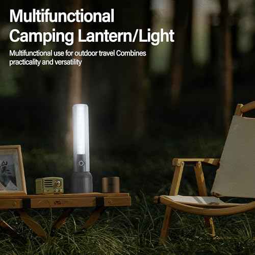 PHILIPS SFL1183 Bright 400 Lumens Tactical Torch High Lumens with 6 Modes,Rechargeable LED Flashlights, 2000mAh, Waterproof,Handheld Flash Light for Emergencies, Camping, Hiking