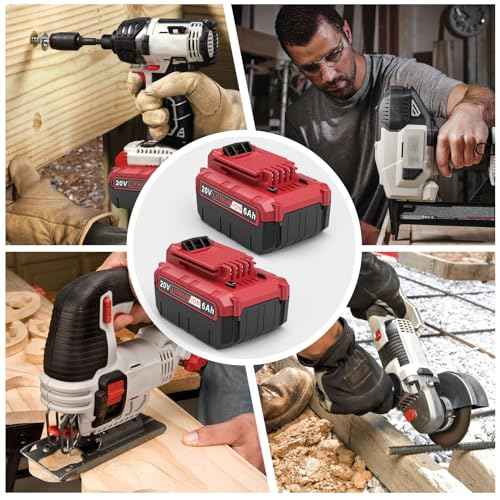 Fancy Buying 6.0Ah 20 Volt PCC685L Replacement Battery for Porter Cable PCC685L PCC680L PCC682L Cordless Power Tools Battery