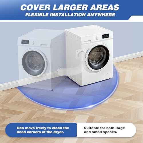 Magnetic Dryer Vent Connector, Airtight Seal Dryer Vent Coupling Kit with 4" 3.3ft Duct, Easy to Clean