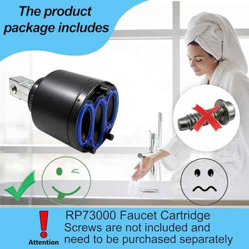 RP73000 Faucet Cartridge for Delta Kitchen/Bathroom Faucet Cartridges Parts, for Delta Plumbing Replacement Part, Faucet Cartridges Valve Repair Kit,Easy DlY Installation £¨Screws Not Included£©