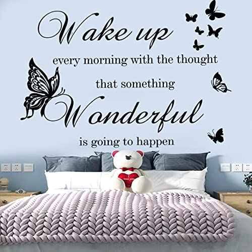 Inspirational Quotes Vinyl Eyes Eyelash Decals Motivational Sayings for Wall Art Decor Sticker Positive Lettering Wall Decal for Women Girls Bedroom Living Room Home Beauty Salon Decoration