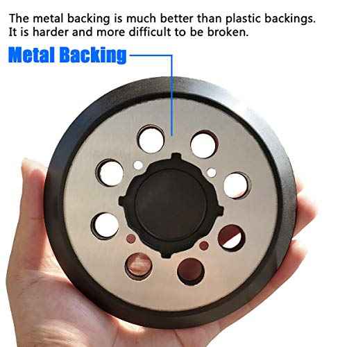 5" Hook-&-Loop Replacement Sander Pad for DeWalt DWE6423/6423K, DWE6421/6421K, DCW210B Random Orbital Sander - 5 Inch Aluminum Alloy Sanding Pad for Part Number DWE64233 & N329079 ¡¦