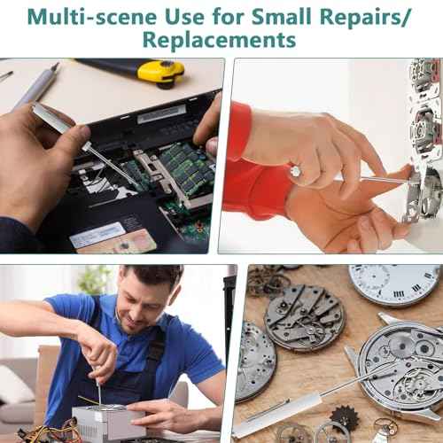 2 Piece Pocket Screwdriver Set with Magnetic Tip and Pocket Clip - Mini Tops and Clips - Ideal Repair Tool for Home, Office, Gadgets - Mechanics, Electricians, Technicians