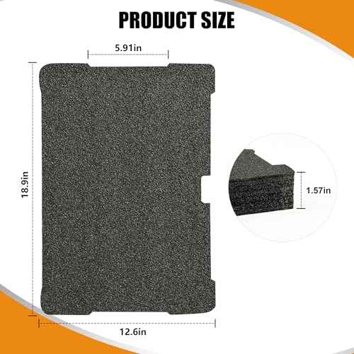 NBPLUS 48-22-8451 Foam Inserts for Milwaukee Packout Drawer Tool Boxes, Compatible with 48-22-8424, Customizable & Abrasion Resistant Black Foam Liners? 2 Pack