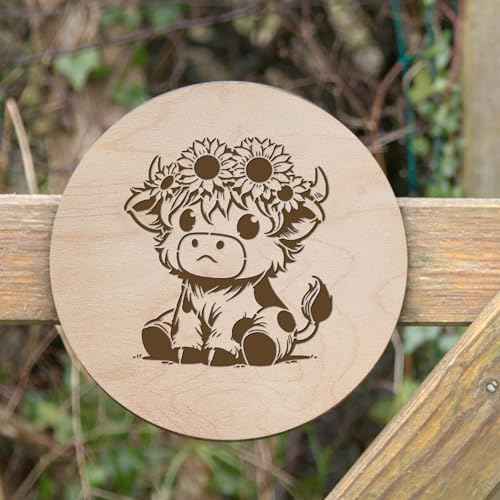 Keluna Highland Cow Stencils for Painting - 15 Pcs Animal Wood Burning Stencils, Farmhouse Cow Print Stencils for Crafts Reusable, Template for Painting on Canvas Wall Furniture Craft