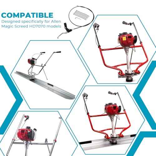 For Concrete Wet Screed Throttle Cable Assy Kit Throttle Control Lever Magic Screed Throttle Cable Handle - for HD7070