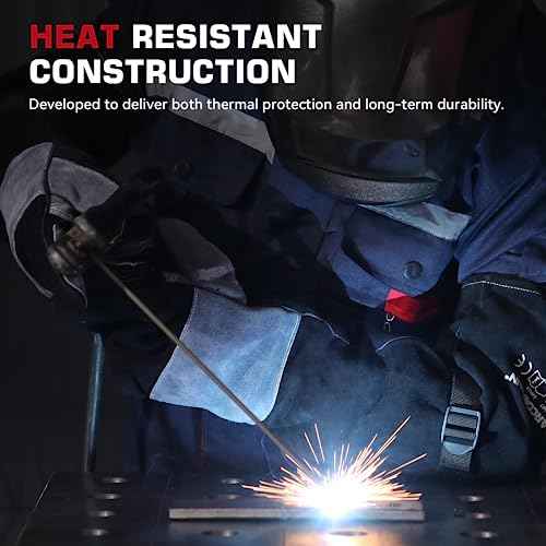 ARCCAPTAIN 24 inches Leather Welding Gloves - Bite Proof Animal Handling, Heat/Fire Resistant for Reptile, Dog, Falcon, Stick, Mig, Forge, Grill, Fireplace
