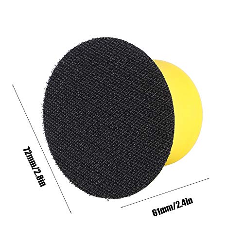 Round Hand Sanding Blocks 2/3/4/5inch Foam Hand Sanding Pad Block Dust (3 Inch)