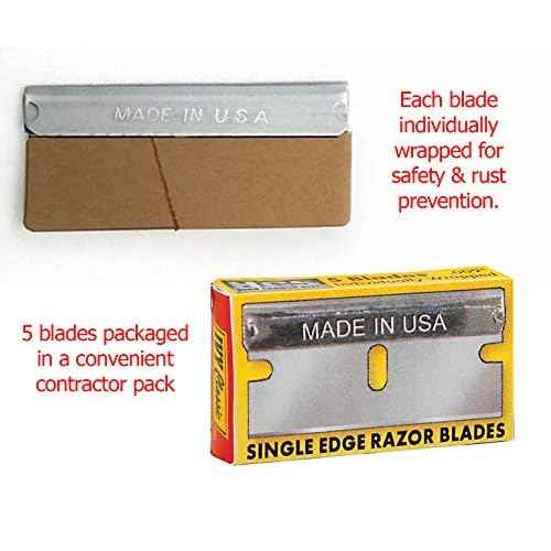 IVY Classic 11156-2: Razor Blade Scraper with 5 Blades, USA, Contains 2 Scrapers + 2 Packs of 5 Blades