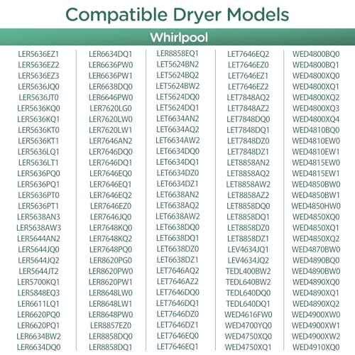 Dryer Heating Element Kit for whirl-pool WED5010LW0 WED5010LW1 WED7000DW2 WED5200VQ0 LER4634JQ0 LER3624PQ0 LER5636EQ3 LER4634PQ0 WED5540SQ0 WED5600SQ0 WED4900XW2 WED5100VQ0