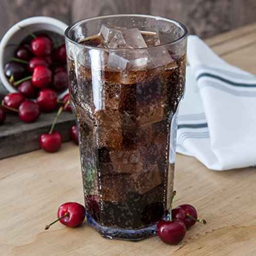 Carlisle FoodService Products Louis Tall Tumbler for Restaurants, Catering, Kitchens, Plastic, 32 Ounces, Clear, (Pack of 24)