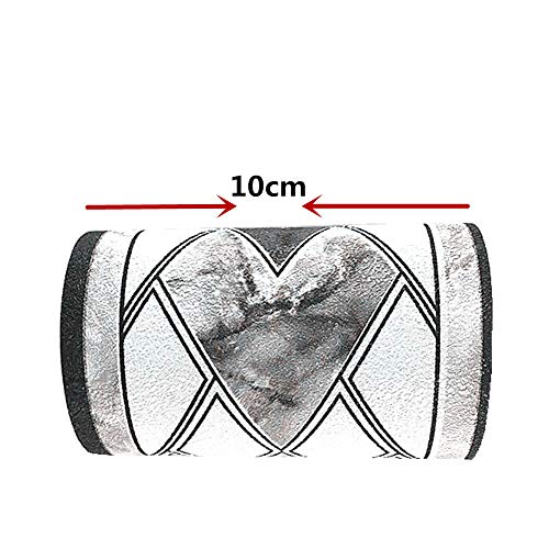 Simplemuji 3D Self Adhesive Black Diamond Waterproof Wallpaper Border Peel and Stick for Bathroom Kitchen Counter Top Tiles Sticker,4 Inch by 16.5 Feet