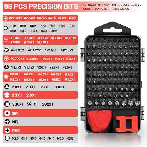 115 in 1 Precision Screwdriver Set - Micro Screwdriver Set, Computer Tool Kit Electronics Tool Kit for Phone Computer PC PS4 PS5 Repair