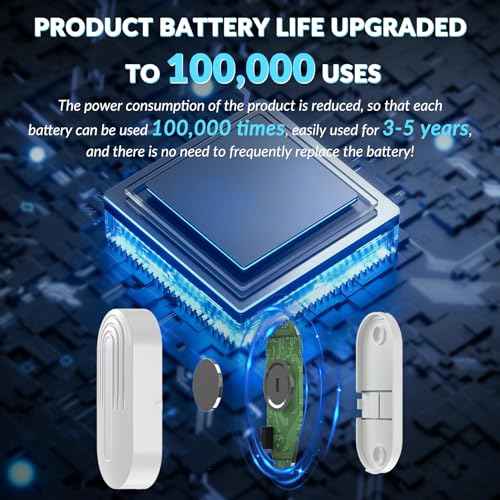 SanJie Door Chime, Wireless Door Chimes When Door Open Entry for Business/Home/Office/Store (500ft Range 26 Chimes Adjustable Volume)