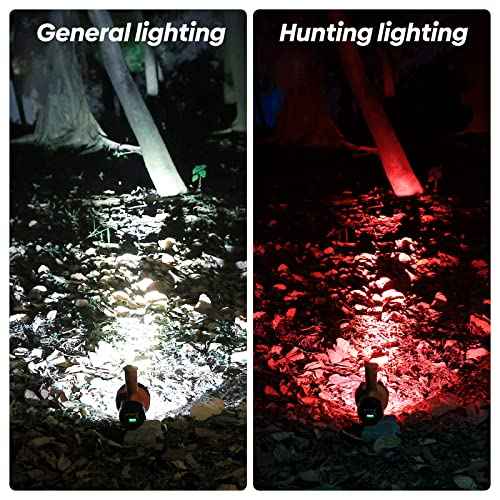 YIERBLUE Rechargeable Spotlight,Handheld Rechargeable Flashlight 200,000 Lumens LED, IP67 Waterproof 12 Hours Running for Boating, Camping, Hunting
