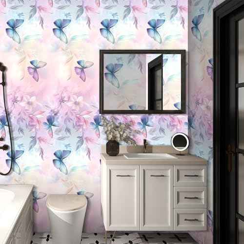 Wallpaper Peel and Stick Contact Paper Self Adhesive Wall Paper - Elegant Veined Design Wallpaper for Bedroom Bathroom