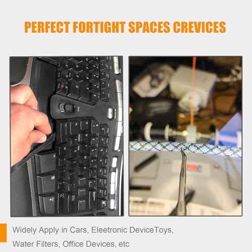 6-Piece Non-Marring Pick and Pry Bar Set for O-Rings, Seals, Gaskets, and Trim on Automotive and Electronics Equipment