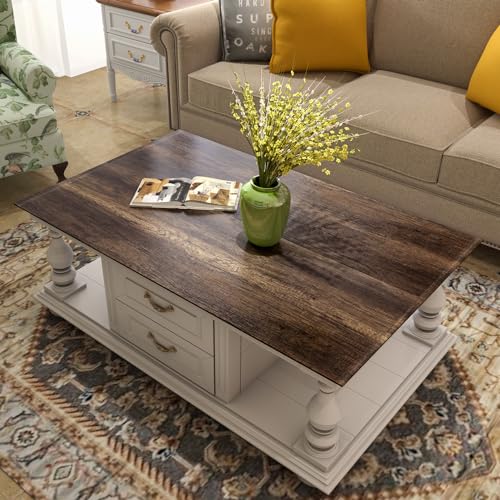 Stickyart Thick Teak Wood Contact Paper Wood Wallpaper Peel and Stick Textured Wood Grain Contact Paper for Cabinets and Drawers Vintage Premium Wallpaper for Furniture Removable Vinyl Wood 12"x80"