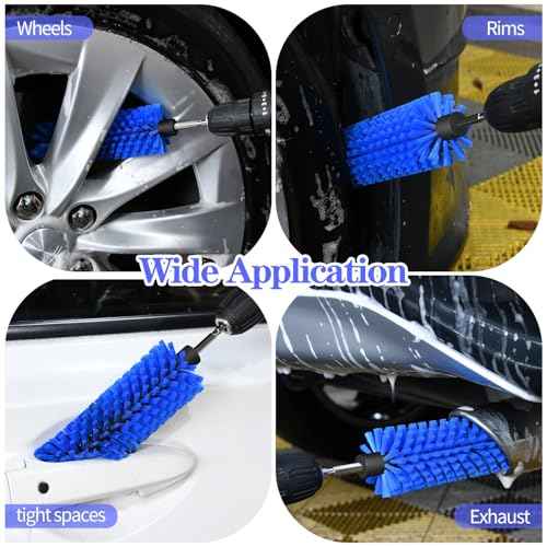 6pcs Drill Brush Attachment Set, for Tile Grout, Bathroom, Kitchen, Car Wheel, Floor, Sink, Corner