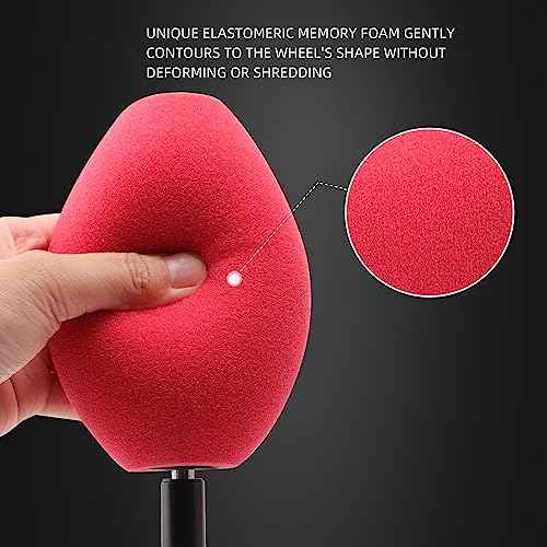 Wheel Rims Polisher, SPTA Polishing Ball, Polishing Cone, Metal Wheel Polishing Tool, Ball Buster Wheel and Rim Polisher System Attaches to Standard Household Drill