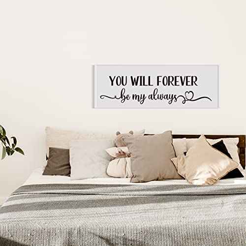 You Will Forever Be My Always Vinyl Wall Decal Inspirational Quotes Bedroom Wall Lettering Home Decor