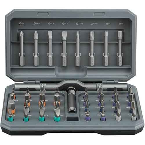 42 in 1 Magnetic Screwdriver Set, DIY Ratchet Screwdriver Set, Removable Self-assembly Precision Screwdriver Kit, Magnetic DIY Precision Tool Kit for PC Laptop Mobile Cell Phone Digital Watch