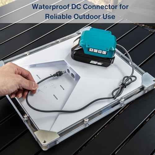 Battery Powered Charger for Starlink Mini Compatible with Makita Batteries, 60W 20V/3A Output, Waterproof DC Barrel Jack, Lightweight and Portable for Outdoor and Emergency Use