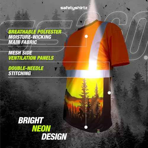 SafetyShirtz Men's SS360 ANSI Class 2 and 3 Graphic Tees and Long Sleeve Tees