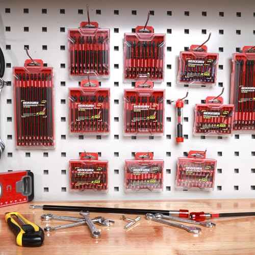 Impact Tough 2 in. (PH1/PH2/PH3) Screwdriver Bits Set,10 Pack Magnetic S2 Steel Phillips Power Driver Bits with Storage M-Box