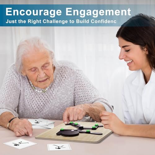 Matching Game for Adults with Dementia Activities, Dementia Activities for Seniors, Alzheimers Products for Elderly, Busy Boxes for Dementia Patients, Gift for Patients in Nursing Home