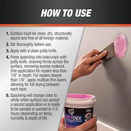 DAP DryDex Dry Time Indicator Spackling, Pink/White, 16 Oz (7079812348)