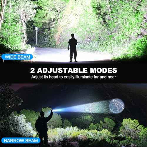 Rechargeable Led Flashlight High Lumens - 99,000lm Bright Powerful Flash Light with 5 Modes, Waterproof Handheld Linterna for Home, Camping(3 Packs)