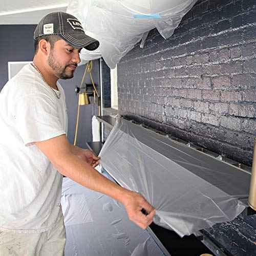 Easy Mask Tape & Drape Pre-Tape Masking Film with General Purpose Tape, 22-Inch x 100-Feet