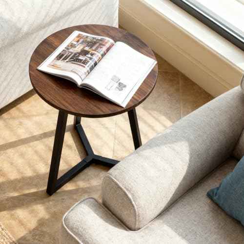 Metal Round Table Legs 28 Inch Coffee Table Legs,Table Base Black Iron Dining Furniture Legs