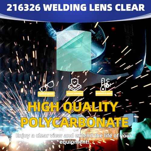 10pcs 216326 Front Lens Cover Helmet Outside Clear Lens Cover Replacement Compatible MP-10 EIite Tltanium DigltaleIite and Miller Series Welding Helmets