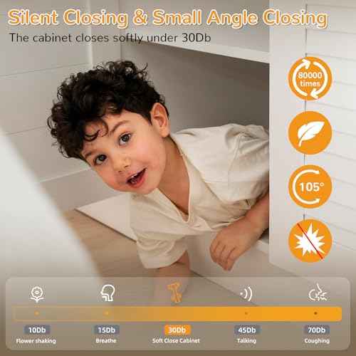 Chibery 10 Pack Face Frame Inset Cabinet Hinges, Soft Close 105¡Æ Insert Concealed Cabinet, Slide on Plate, Smooth Slow Self Closing Silent Hardware, 3D Heavy Duty for Blind Corner, Kitchen, Cupboard