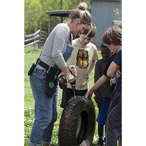 Handy Helper Tool Belt, Organizer, & Carrier for Home, Garden, & RV - Black Piping