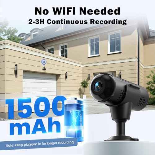 Hidden Camera, 2K Mini Nanny Cam with Free Cloud, Supports 2.4G/5G WiFi & No WiFi Needed Wireless Camera with Motion Detection & Night Vision for Baby/Pet Monitor/Home Security